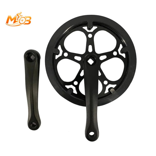 ذراع وكرنك دراجة هوائية MOB مفرد مع واقي سلسلة - MOB Single Speed Crankset with Guard