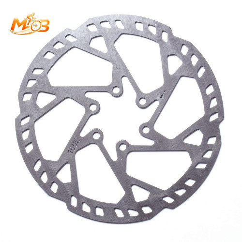 ديسك فرامل دراجة هوائية MOB مقاس 160 مم 6 مسامير - MOB 160mm 6-Bolt Disc Brake Rotor