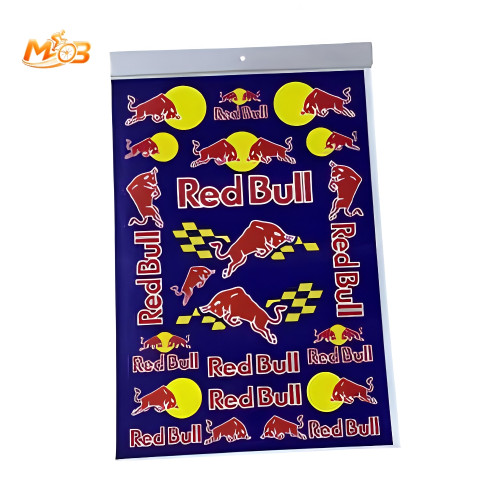 مجموعة ملصقات ريد بول للدراجات والخوذات - Red Bull Stickers Pack