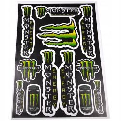 مجموعة ملصقات مونستر إنرجي للدراجات والسكوترات - Monster Energy Stickers Pack