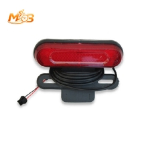 مصباح خلفي ليد للدراجات الكهربائية والسكوتر مع سلك وقاعدة - E-Bike LED Tail Light